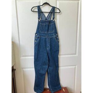 Vintage Johnny Q Overalls Womens S Dungaree Blue Denim Bib Carpenter
